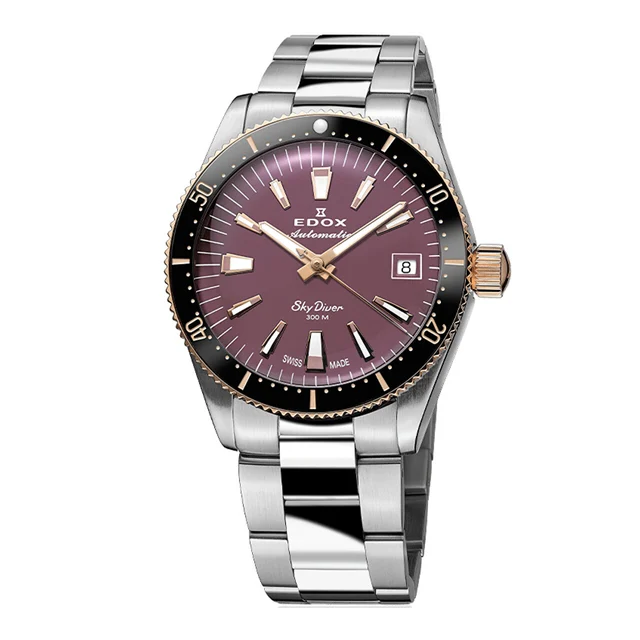 EDOX SkyDiver 80131-357RNRM-VIO kol saati