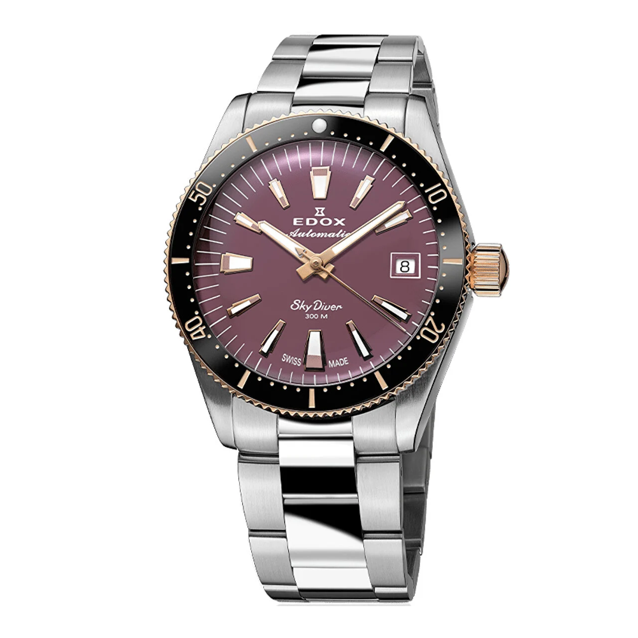 EDOX SkyDiver 80131-357RNRM-VIO 38 mm kol saati