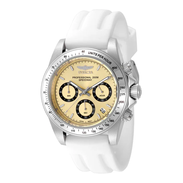 Invicta Speedway Montecarlo Watch - 40mm. White (50487) kol saati