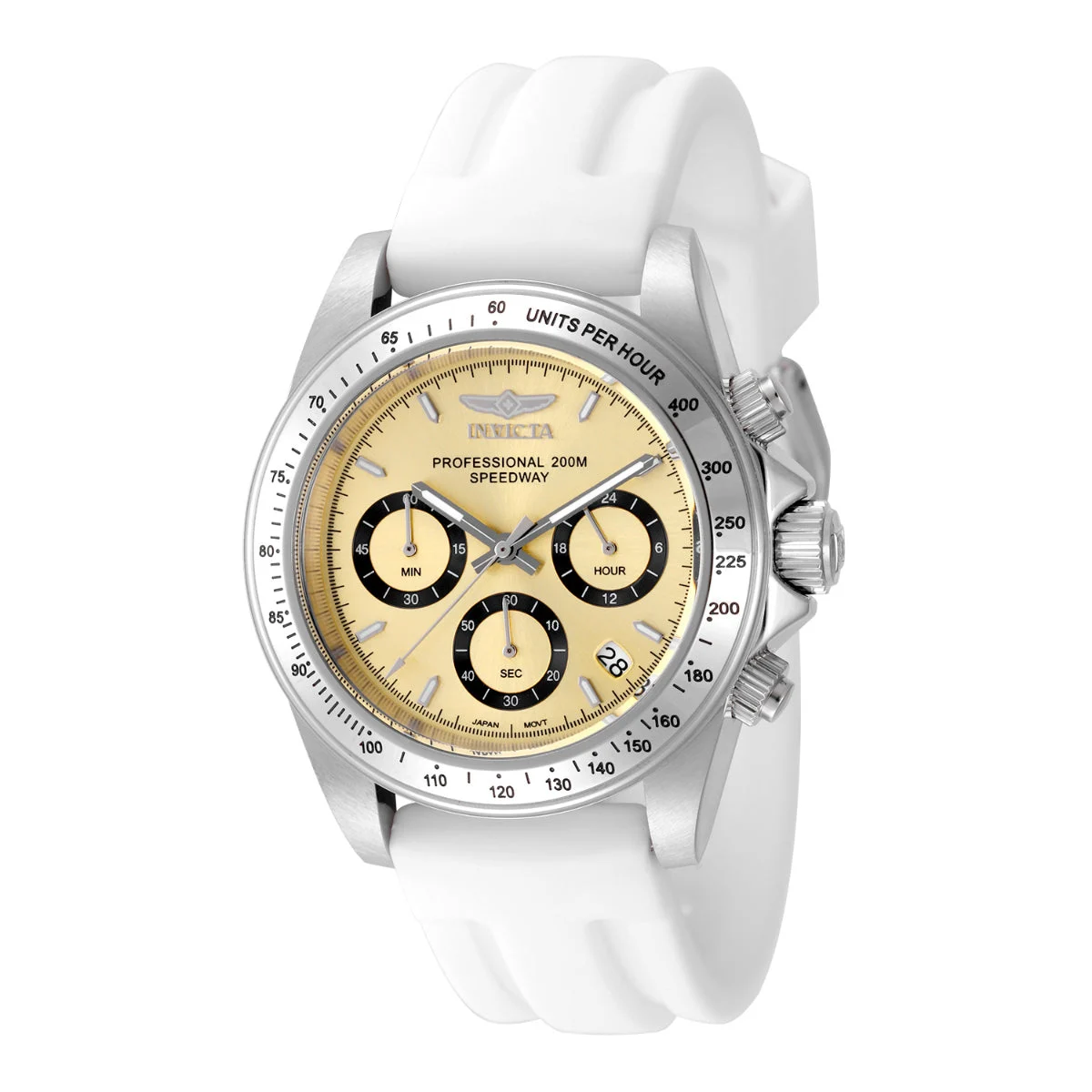 Invicta Speedway Montecarlo Watch - 40mm. White (50487) 40 mm kol saati