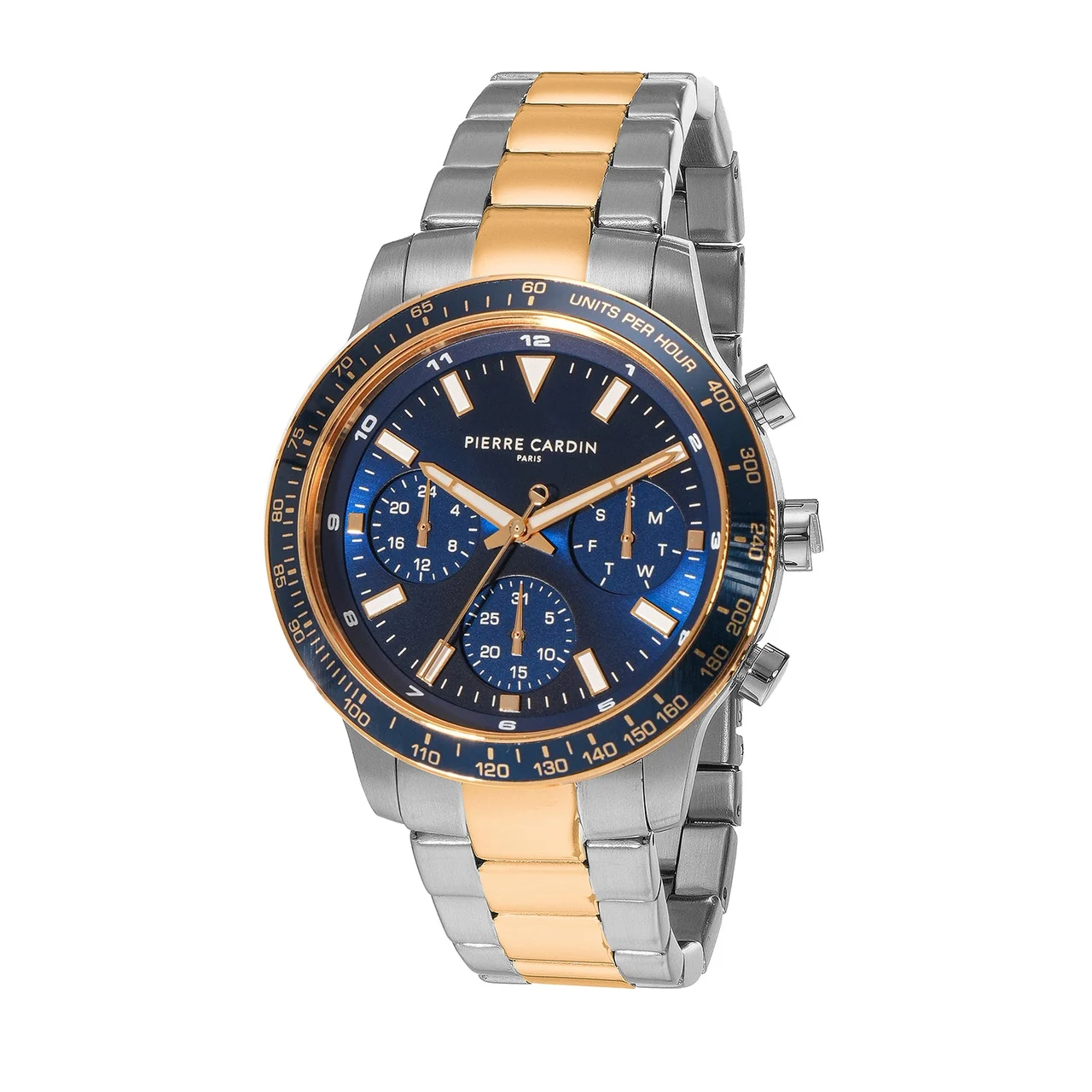 Velocity Mulitdrive Twotone Gold and Silver with Twotone Gold and Silver Metal Strap CF.1027.MU 41 mm kol saati