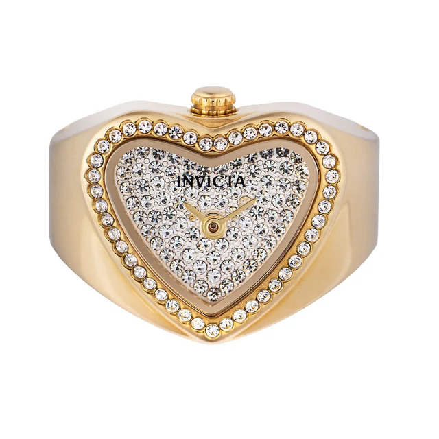 Invicta Mini Angel Ring Watch - 18.5mm. Gold (49577) kol saati