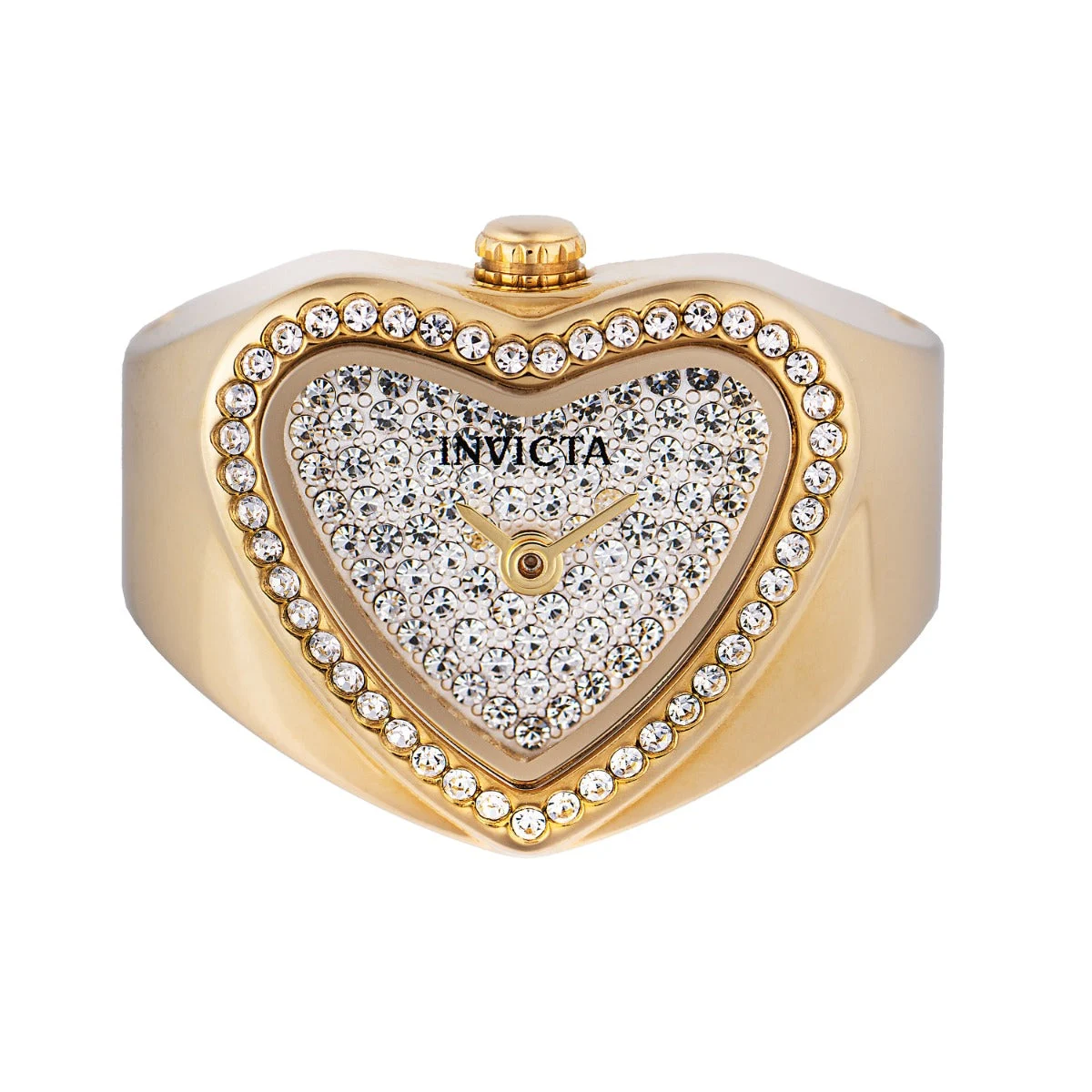 Invicta Mini Angel Ring Watch - 18.5mm. Gold (49577) kol saati