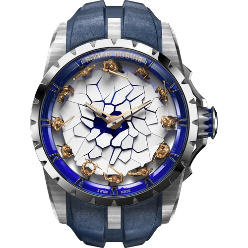 Roger Dubuis Knights of the Round Table Damascus Titanium RDDBEX1058 kol saati