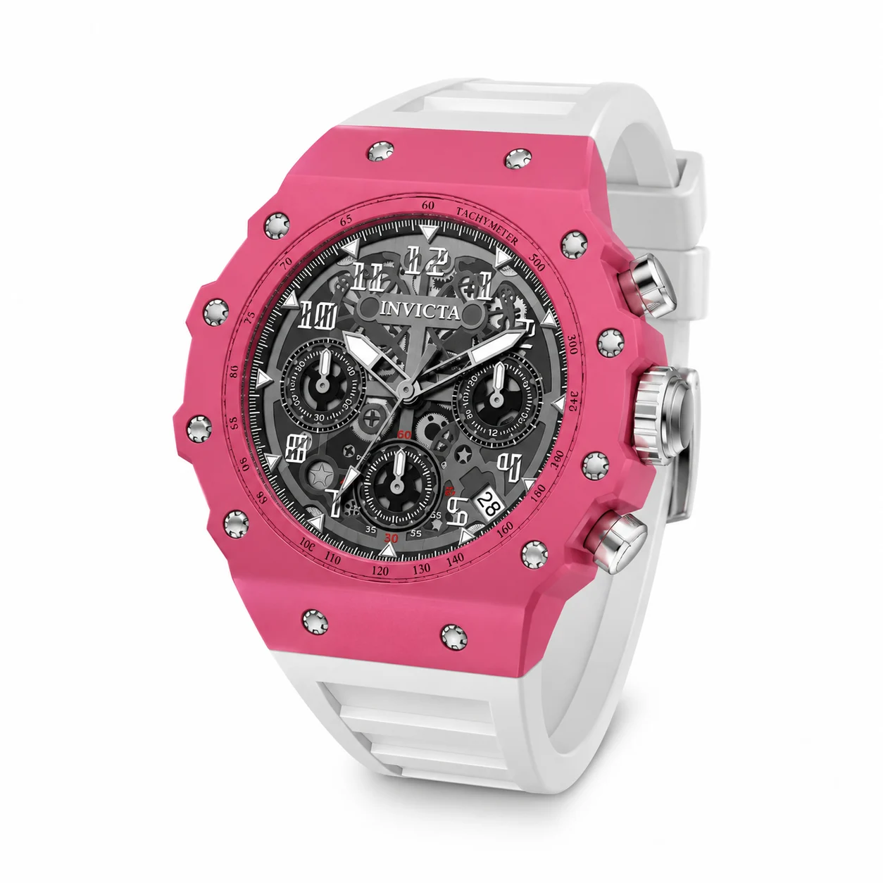 Invicta Racing Apexium Watch - 41mm, White (69624) 41 mm kol saati
