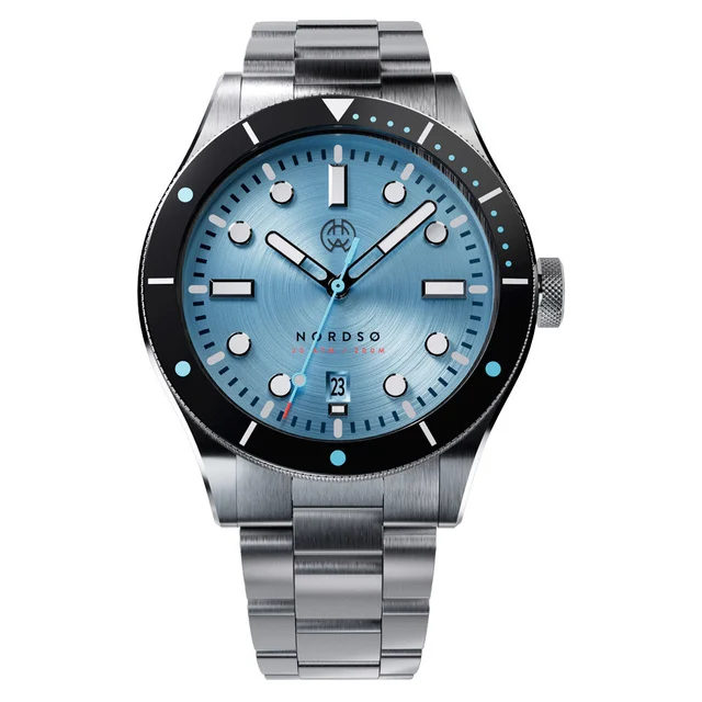 Henry Archer Nordso Automatic Dive Watch with Glacier Cyan Dial #HAC-NOR-GLC-3LI kol saati
