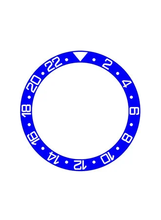 ST-Mods GMT Style Ceramic Bezel Insert Blue GMTBLU/SM/39 42 mm kol saati