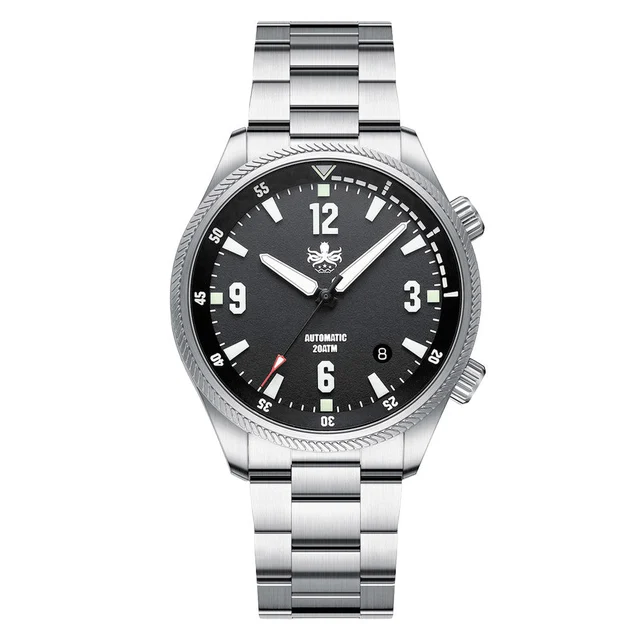 Phoibos Storm Corsair Automatic Diver with Black Dial #PY063C kol saati