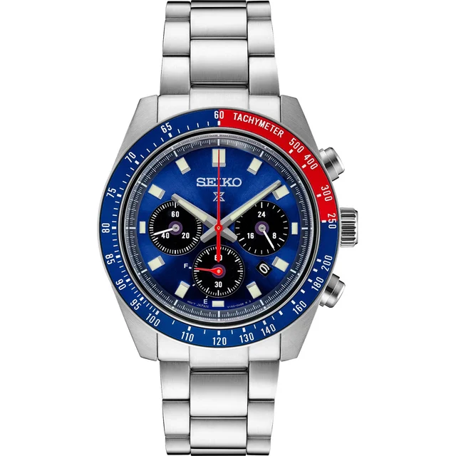 Seiko Prospex Speedtimer Solar Chronograph SSC913 Blue Dial kol saati