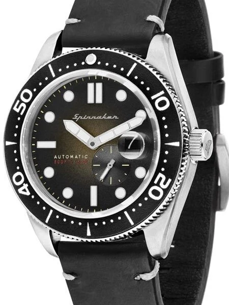 Spinnaker Croft Automatic Sports Watch with 43mm Case and Black Dial #SP-5058-03 43 mm kol saati