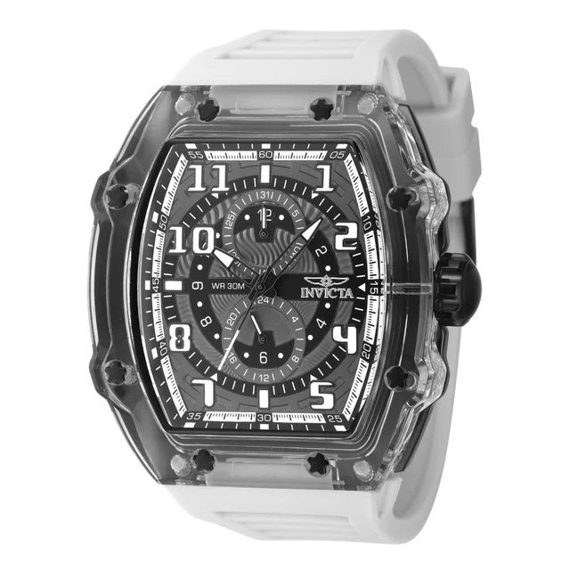 Invicta Racing Cyclone Watch - 48.5mm, White (48719) kol saati