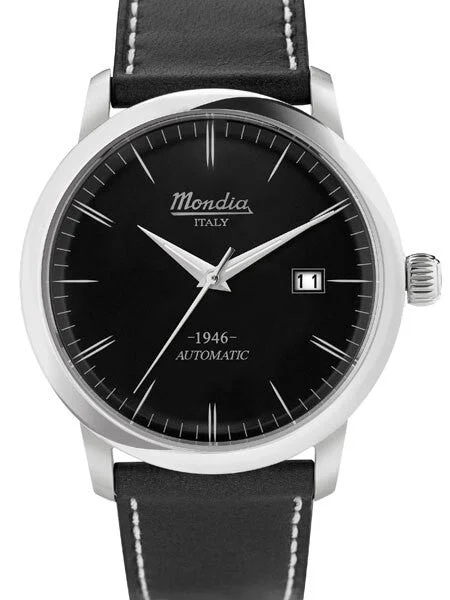 Mondia Heritage Automatic Watch with Black Dial #MI773SS-03BK-CP kol saati