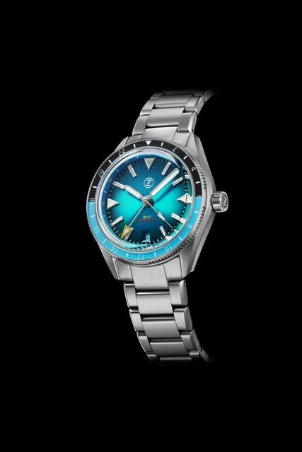 Zelos Horizons V2 GMT 200m SS Teal kol saati