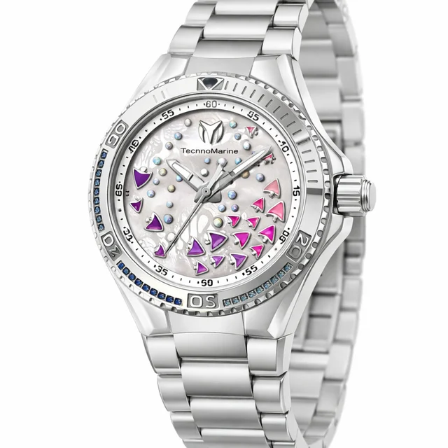 Technomarine Cruise Dream Watch w/ Mother of Pearl Dial - 40mm. Steel (TM-125005) kol saat
