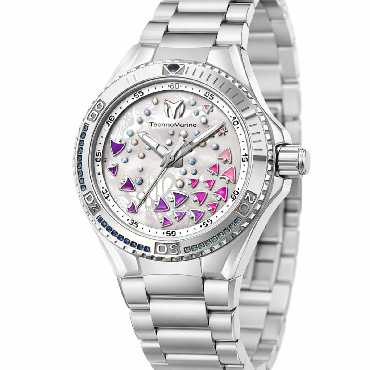 Technomarine Cruise Dream Watch w/ Mother of Pearl Dial - 40mm. Steel (TM-125005) 40 mm kol saati