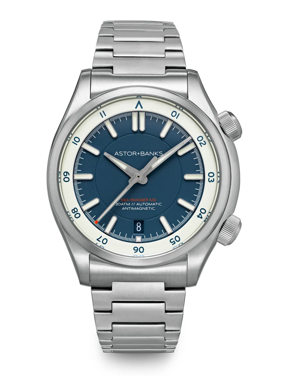 Astor+Banks Sea Ranger M2 Blue 40 mm kol saati