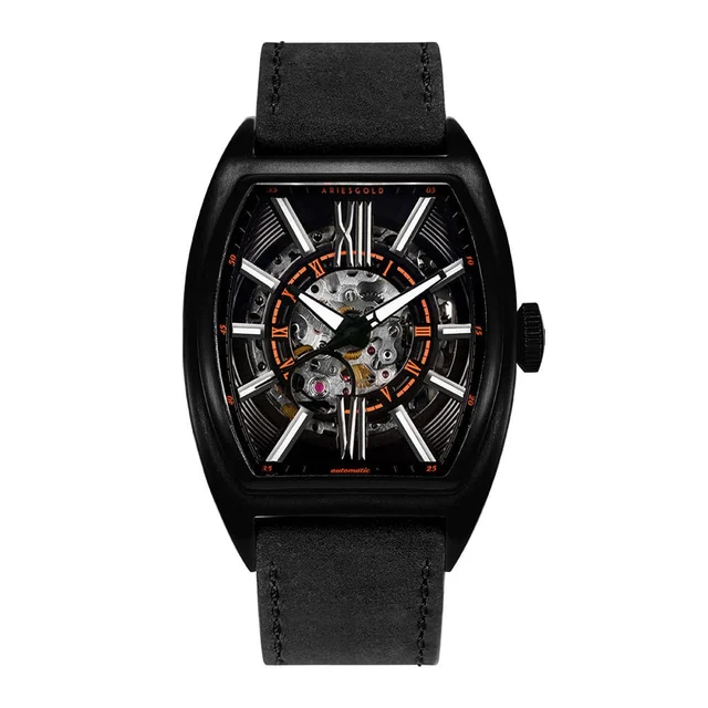 Aries Gold Infinum Cruiser G 9018 BK-BK kol saati
