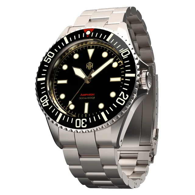 NTH Amphion Vintage Gilt Hi-Beat Automatic Dive Watch without Date #WW- -AVGN WW-NTH-AVGN