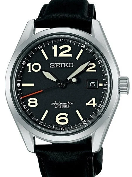 Seiko Black Dial Automatic Watch with 40.3mm Case, and Sapphire Crystal #SARG011 kol saati