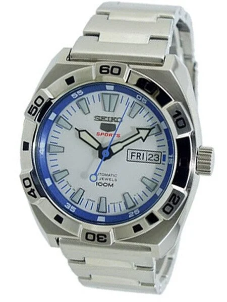 Seiko Sports 5 24-Jewel Automatic Watch with Day and Date Window #SRP279 40 mm kol saati