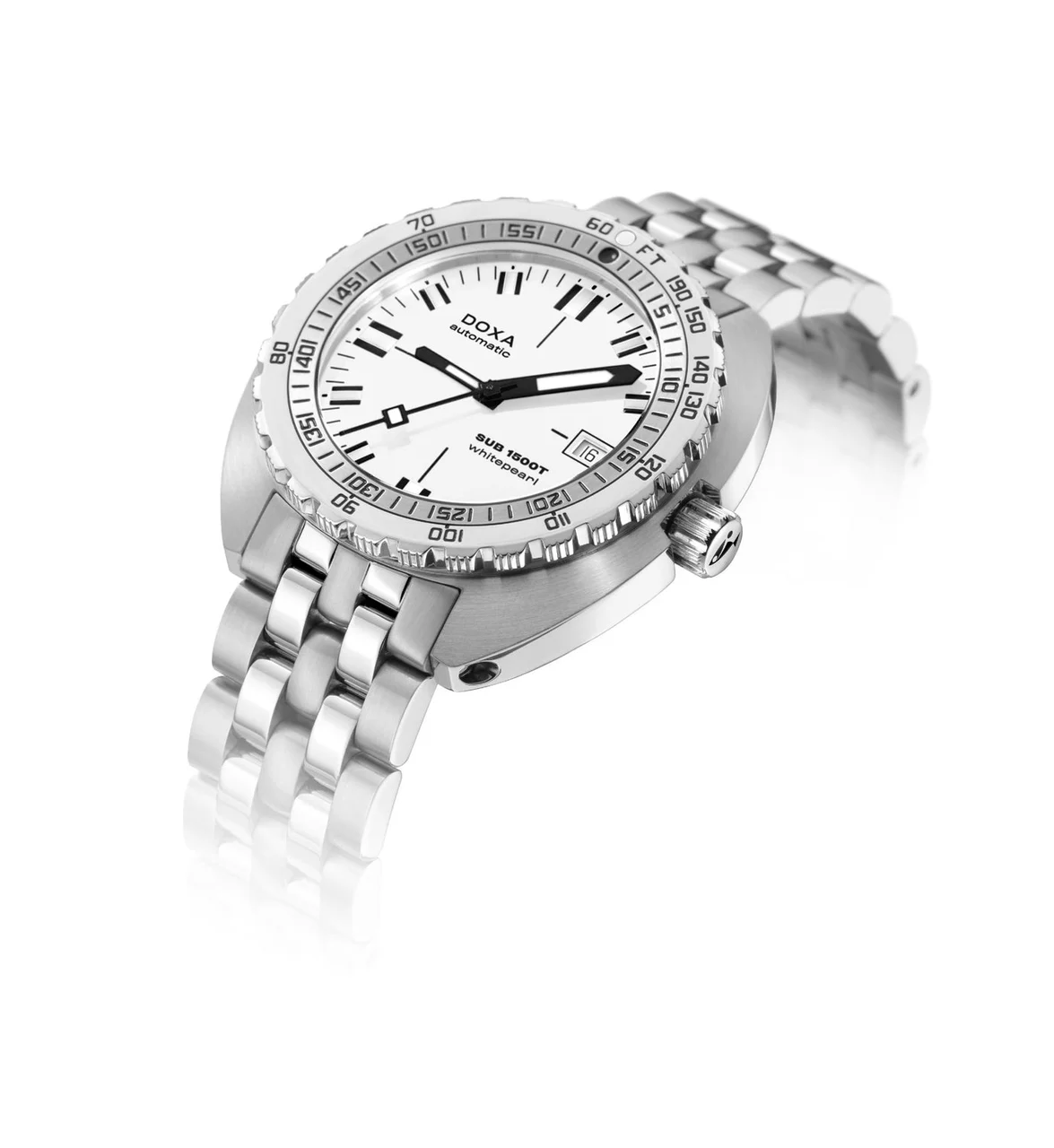 Doxa Whitepearl 883.10.011.10 45 mm kol saati