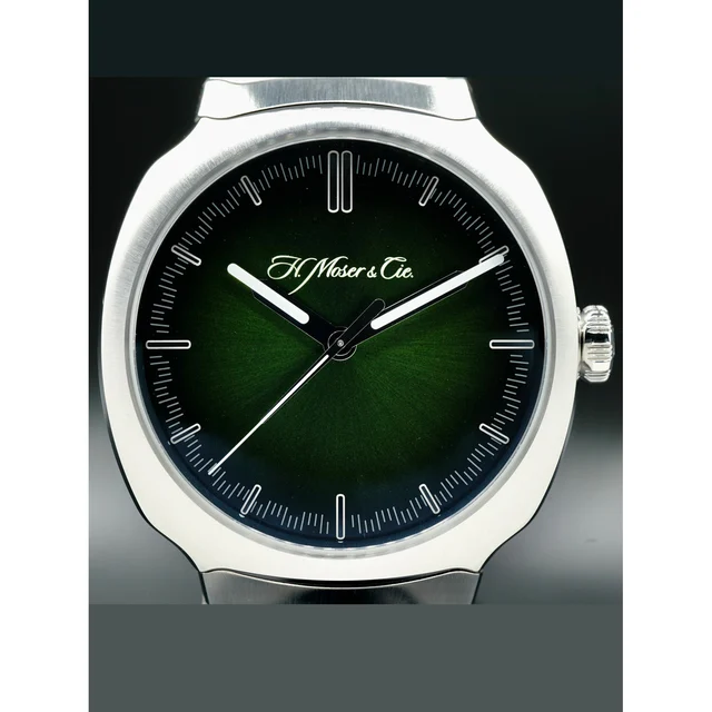 H. Moser & Cie. - Moser & Cie. Streamliner Centre Seconds Matrix Green 6201-1200 POC210000