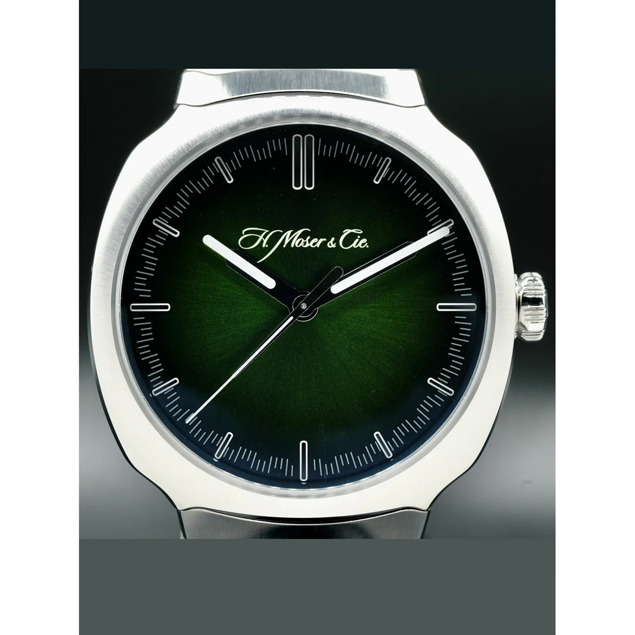 H. Moser & Cie. - Moser & Cie. Streamliner Centre Seconds Matrix Green 6201-1200 POC210000082260 40 mm kol saati