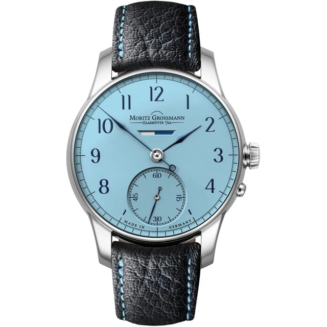 Moritz Grossmann Heritage Power Reserve Light Blue Dial Limited Edition MG-003548 kol saat