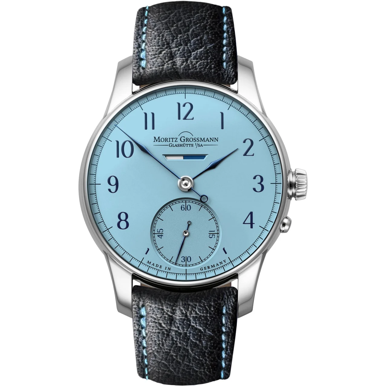 Moritz Grossmann Heritage Power Reserve Light Blue Dial Limited Edition MG-003548 kol saati