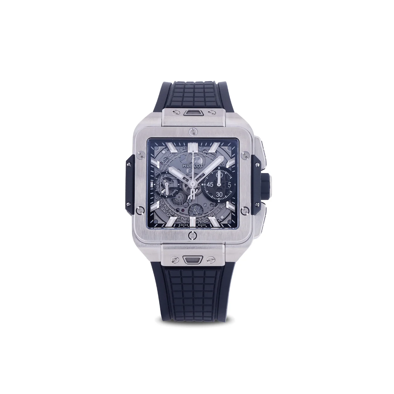 Hublot HUBLOT, REF. 821.NX.0170.RX, SQUARE BANG UNICO, TITANIUM 42 mm kol saati