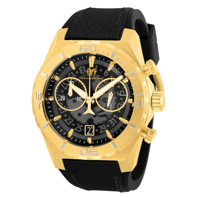 Invicta TechnoMarine Reef Shark Swiss Ronda Z50 Caliber Watch - 48mm, Black (TM-519008) ko