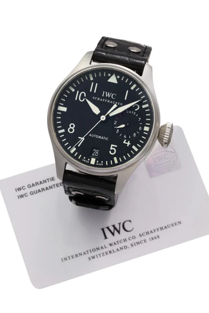 IWC IWC REF. IW500401,BIG PILOT, 7 DAYS POWER RESERVE ,STEEL kol saati
