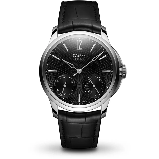 CZAPEK Quai des Bergues Double Soleil Tuxedo Black double-soleil-black kol saati