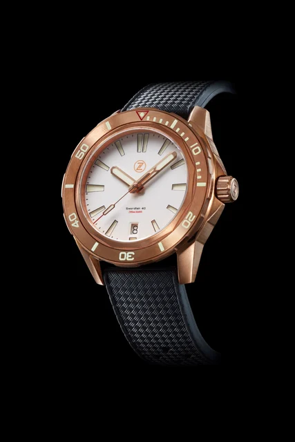 Zelos Swordfish 40mm Bronze Frost kol saati