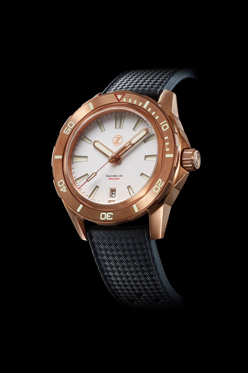 Zelos Swordfish 40mm Bronze Frost 40 mm kol saati