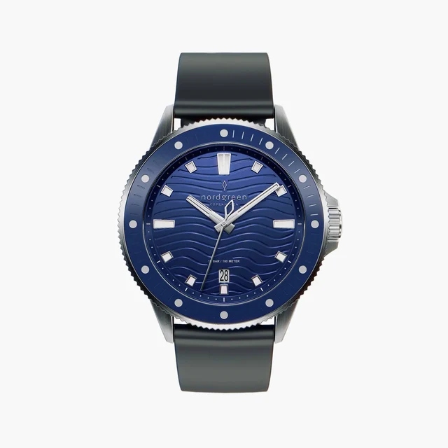 Nordgreen Waves 40mm WA40SISCBLBU kol saati
