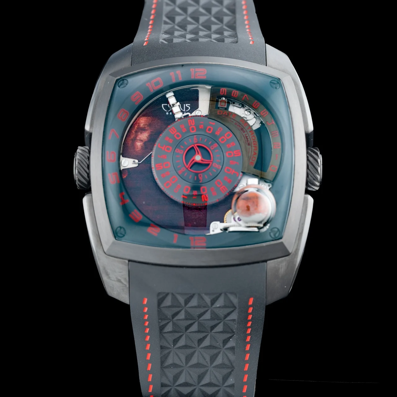 Cyrus Klepcys Mars Black 210009N31026 47 mm kol saati