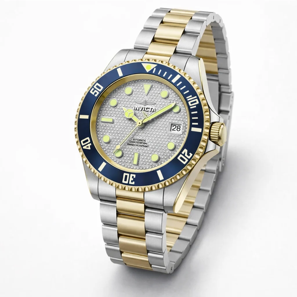 Invicta Pro Diver Velaquest Automatic Watch - 43mm. Gold. Steel (50283) 43 mm kol saati