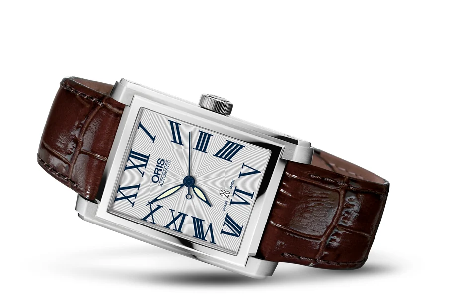 Oris Rectangular Date 01 583 7657 4071-07 5 21 70FC 30 mm kol saati
