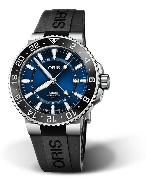 Oris Aquis GMT Date 01 798 7754 4135-07 4 24 64EB 43.5 mm kol saati