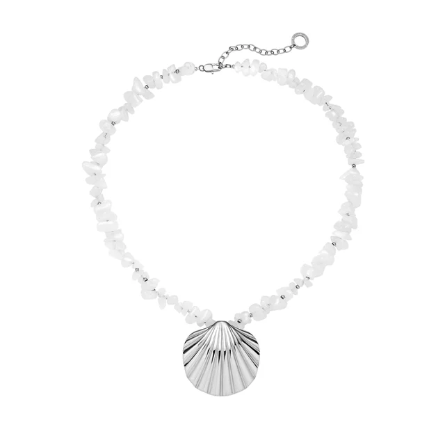 Default Scallop Big Halskette Silber PH-JE-2405 kol saati