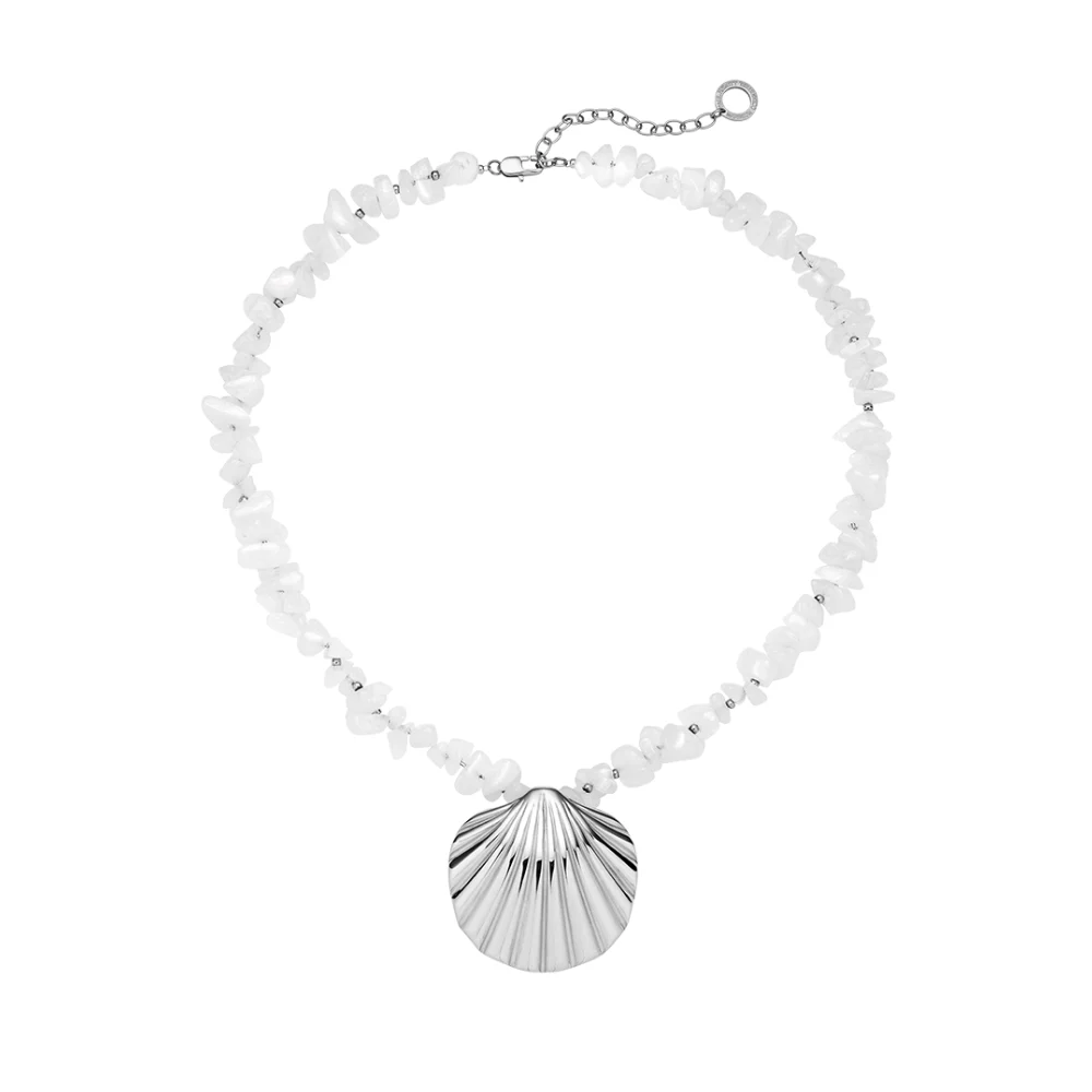 Default Scallop Big Halskette Silber PH-JE-2405 kol saati