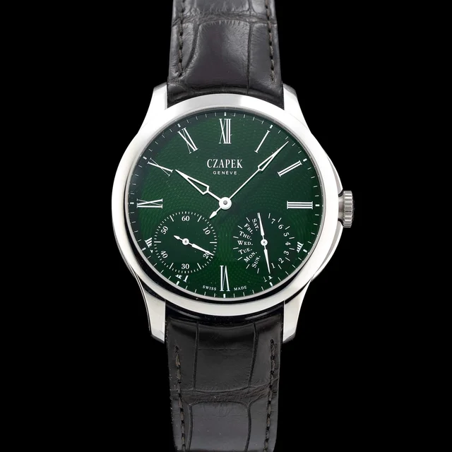 CZAPEK Quai Des Bergues Emerald Green L NAP210009N5455 kol saati