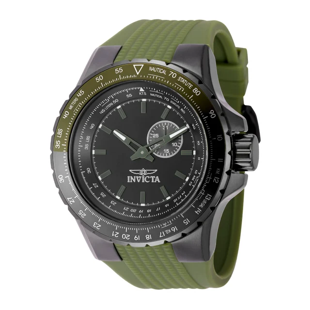 Invicta Aviator Watch - 50mm, Green (ZG-49733) kol saati