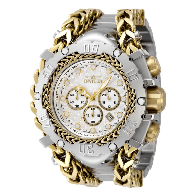 Invicta Gladiator Watch - 58.3mm, Gold, Steel (48189) kol saati