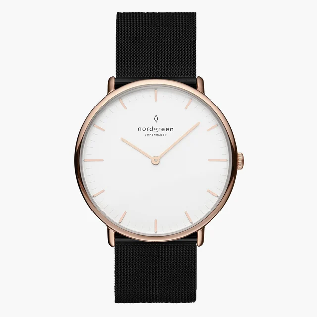 Nordgreen Native 36mm NR36RGMEBLXX kol saati