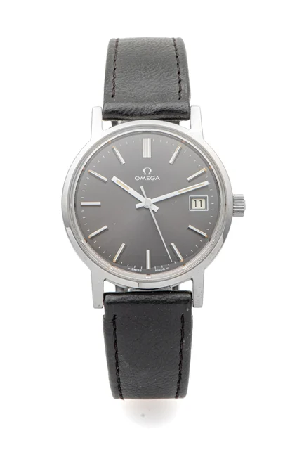 OMEGA OMEGA, REF. 136.0104, GREY DIAL, NEW OLD STOCK, STEEL kol saati