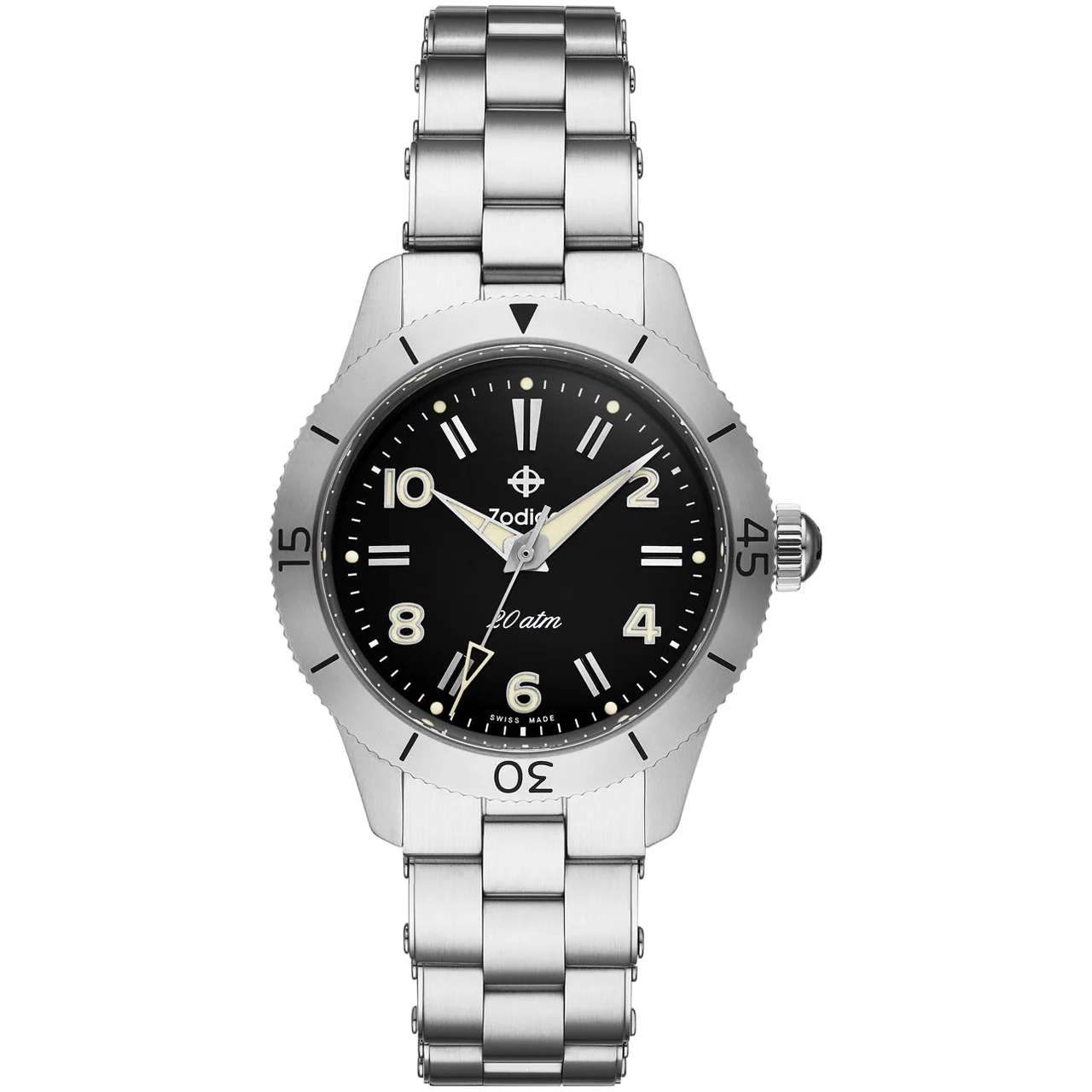 Zodiac Black Dial 37mm ZO0001 37 mm kol saati
