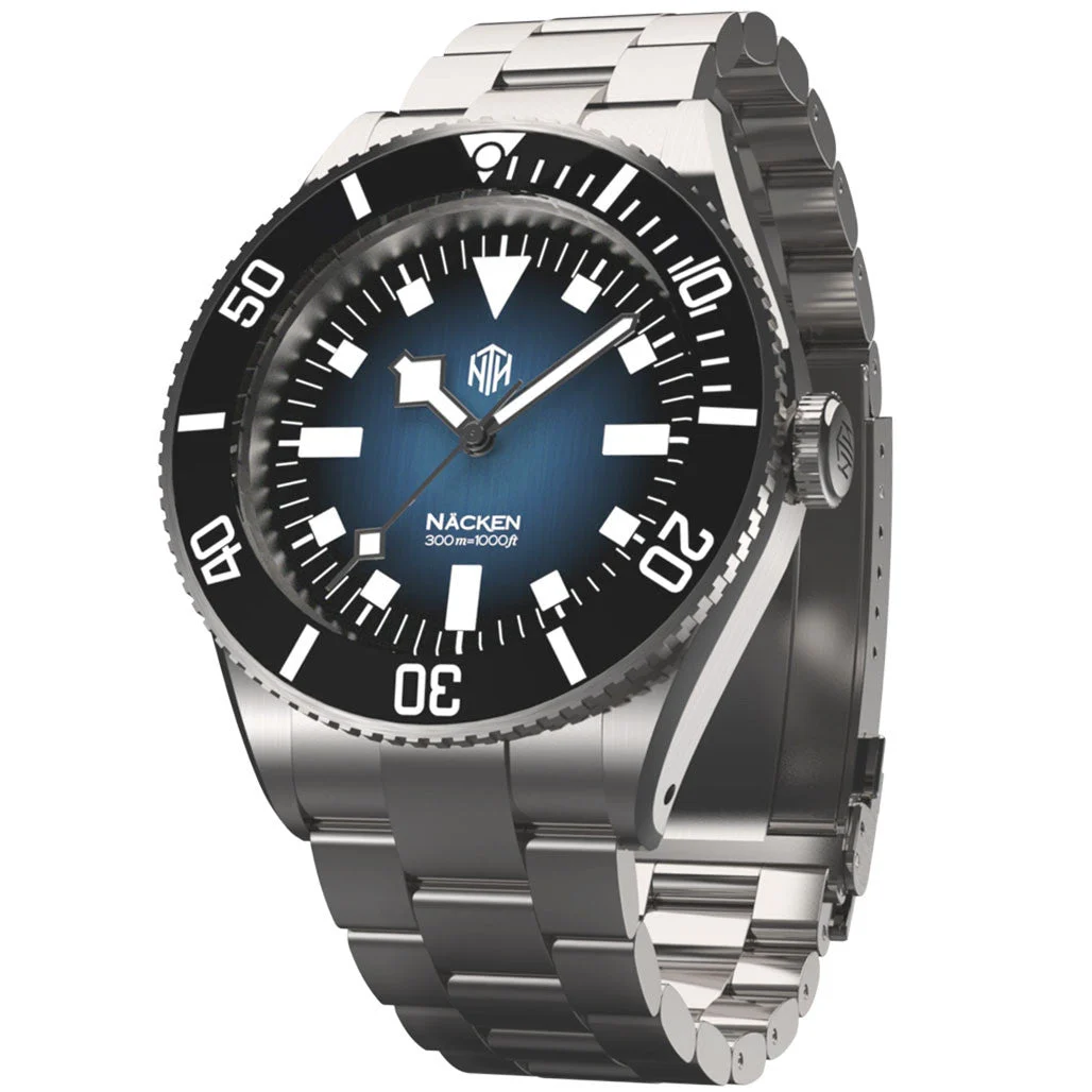 NTH Näcken - Renegade 300-Meter Hi-Beat Automatic Dive Watch with an AR Sapphire Crystal #WW- -NRGN WW-NTH-NRGN 48 mm kol saati