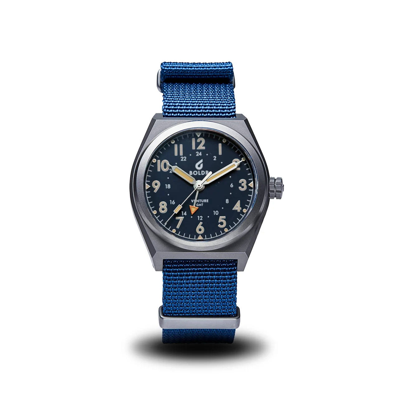 BOLDR Supply Co. Venture GMT Blue VE-G-BL-TI-20-44 44 mm kol saati